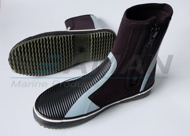 ботинки мокрой одежды неопрена застежки -молнии 5mm высокие верхние с подошвой анти--выскальзования резиновой для плавания и каяка дайвинга занимаясь серфингом