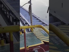 Лестница причала CCS алюминиевая с леерным устройством & гнездом для дока, порта