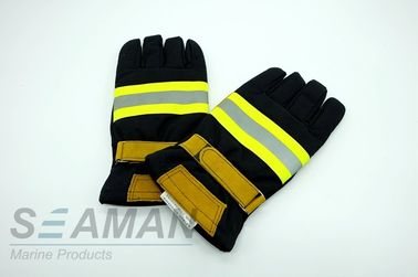 Огнезамедлительные оборудования пожаротушения защитных перчаток пожарного кожи волокна Арамид