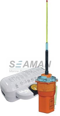 Морское само- плавая аварийное положение показывая маяк радио - ЭПИРБ